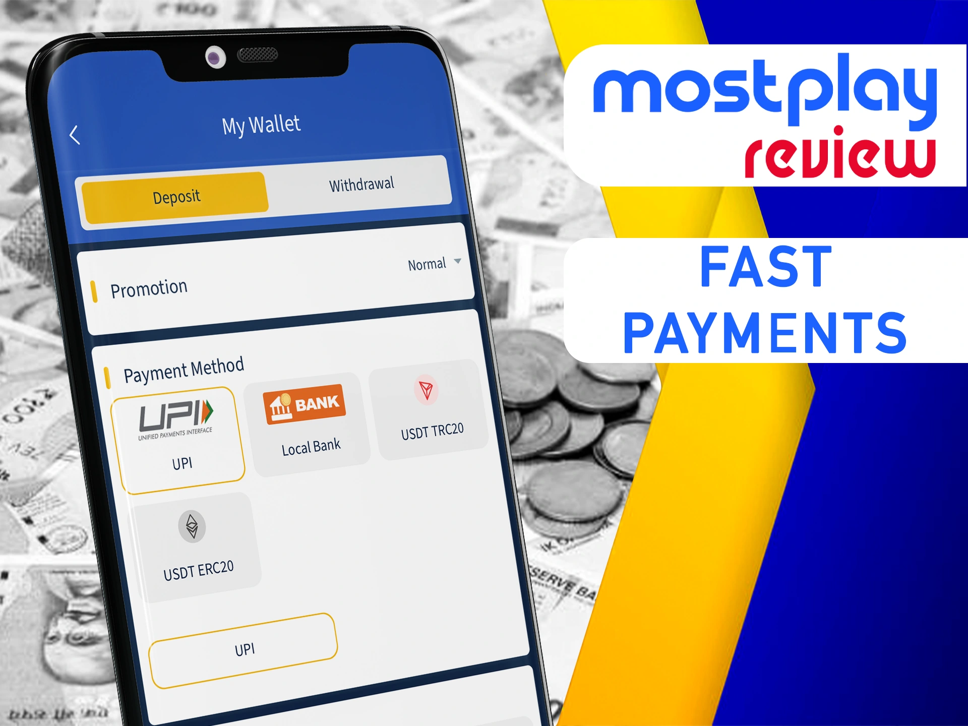 Make your payments quicker at Mostplay.