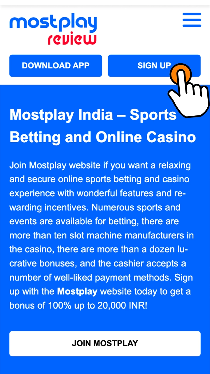 Go to the main page of the MostPlay website.