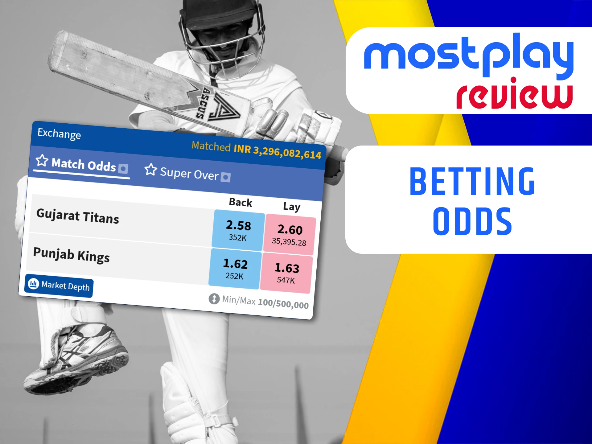 Check the IPL betting odds offered by Mostplay.