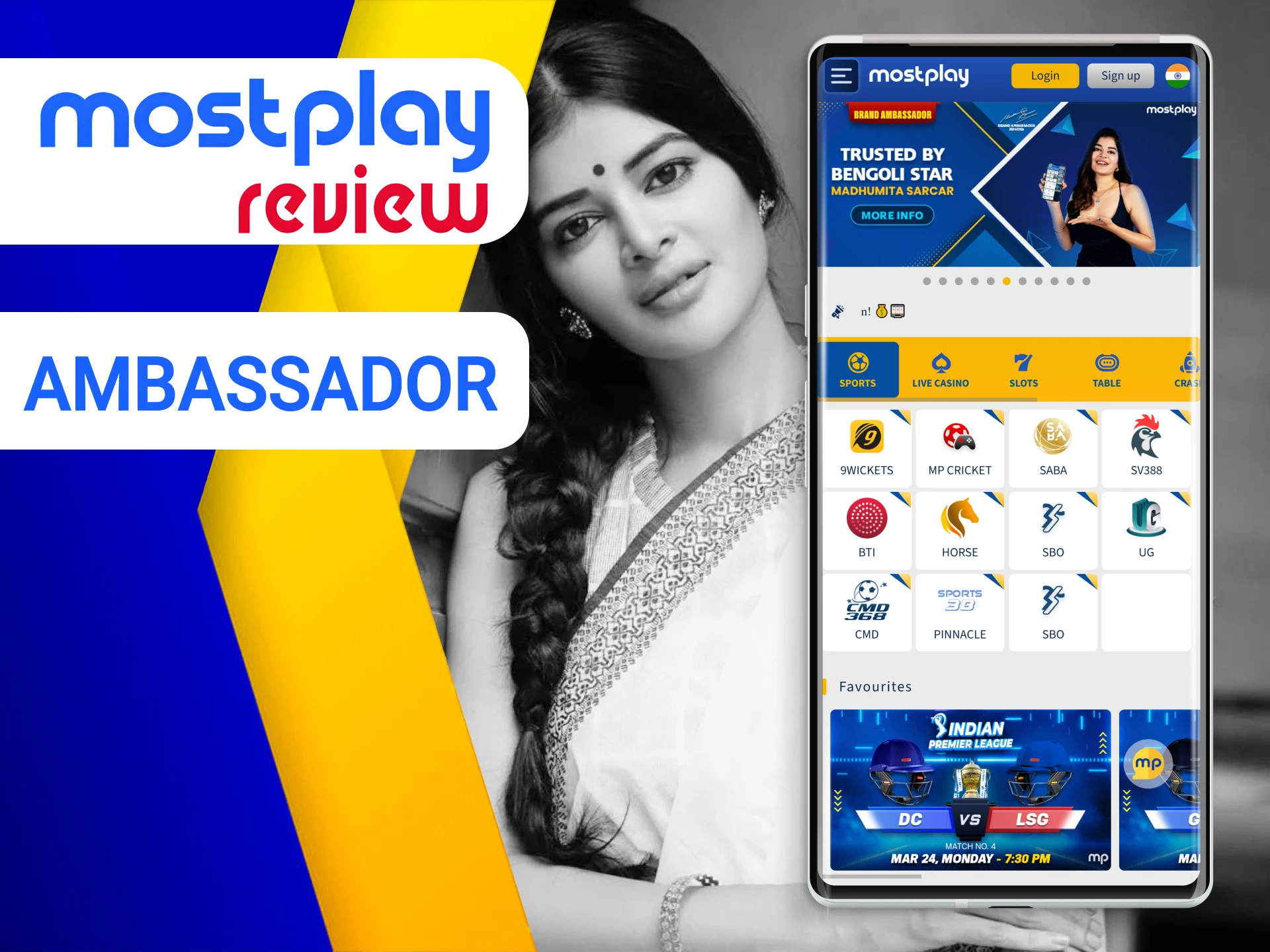 Mostplay partners with a famous Indian actress and model Madhumita Sarcar.